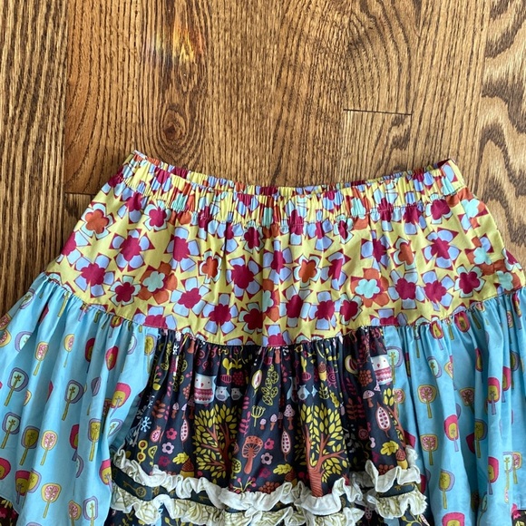 Matilda Jane Character Counts multi-pattern skirt, size 8. Like new condition - Picture 4 of 16